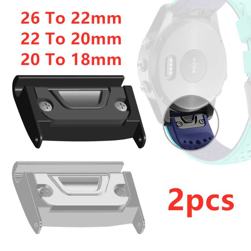 Silicone Watch Band 22Mm - クイックリリースピンコネクタ,ウォッチバンドアダプター,26mm〜22mm, 20mm〜18mm, 22mm〜20mm, 2個