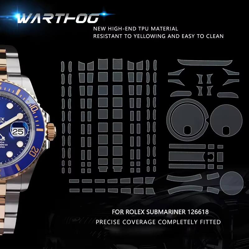 Rolex Watch Daytona - ロレックスフィルム126618サブマリーナシリーズウォッチ41MMダイヤルウォッチ保護フィルムに適しています。