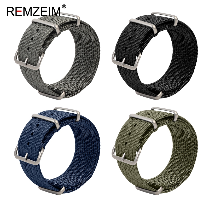 Suede Strap Watch - 新しいリブナイロン時計ストラップ 18 ミリメートル 20 ミリメートル 22