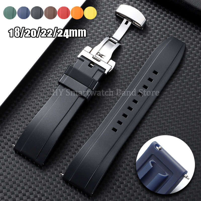 Suede Strap Watch - 18 ミリメートル 20 ミリメートル 22 ミリメートル
