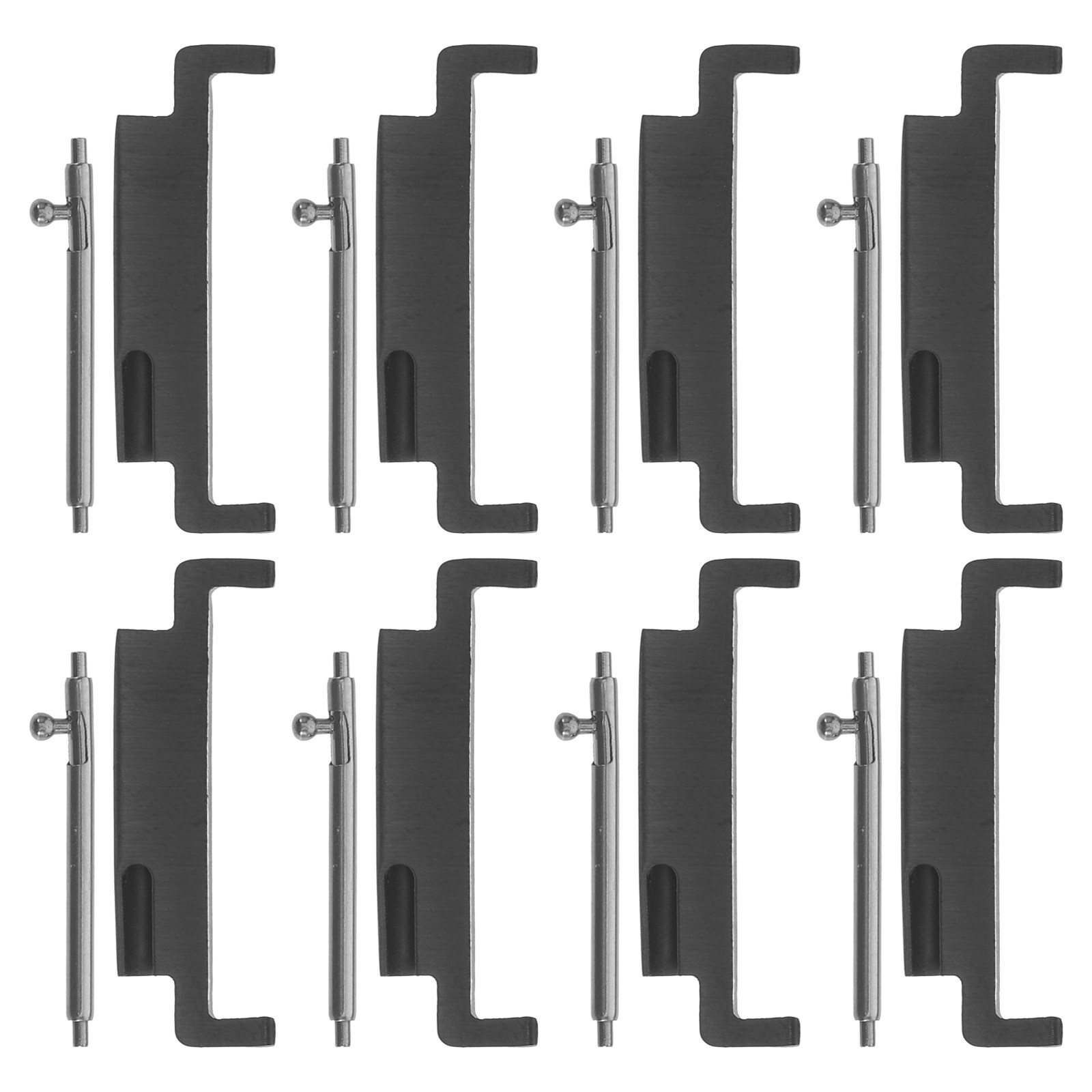 Strap Change Adapter - 8個セットの時計バンドアダプター。ステンレス製、18～22mmの汎用サイズで、簡単にバンド交換や時計のラグ調整ができるクイックリリース式スプリングバー付き。