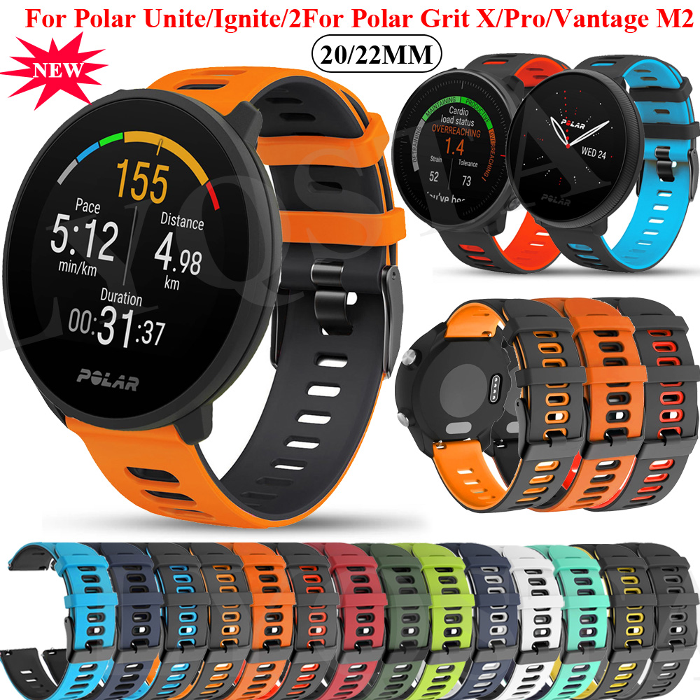 Silicone Watch Band 22Mm - 20 22ミリメートル手首ストラップバンドのための極性ヴァンテージm/点火2時計バンドシリコンブレスレットの交換ヴァンテージM2/グリット × プロコレア