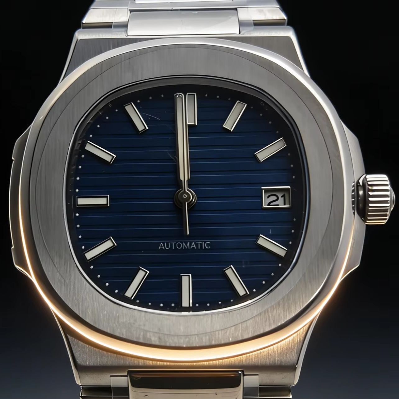 Patek Philippe Watch Nautilus - NH35 自動機械式時計メンズ 40 ミリメートルステンレススチールケース 100 メートル防水日付表示発光腕時計