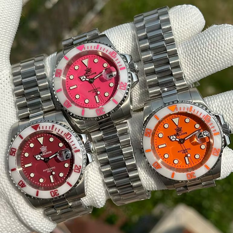 Seiko Watch Prospex - STEELDIVE メンズ自動巻き腕時計 40mm 機械式腕時計 ダイバーズウォッチ 30ATM