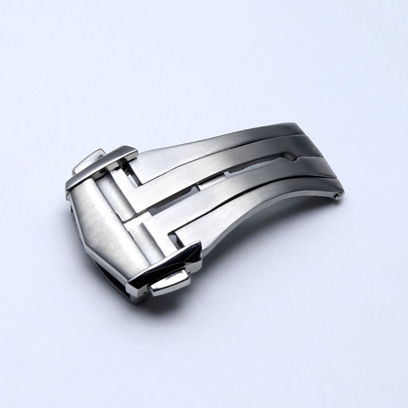 Omega Watch Seamaster - 18mm 316L ステンレススチール 溶接なし時計バックル - オリジナル一体型折りたたみ式クラスプ