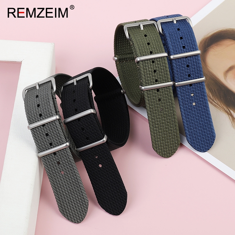 新しいリブナイロン時計ストラップ 18 ミリメートル 20  - Suede Strap Watch のレビューと価格