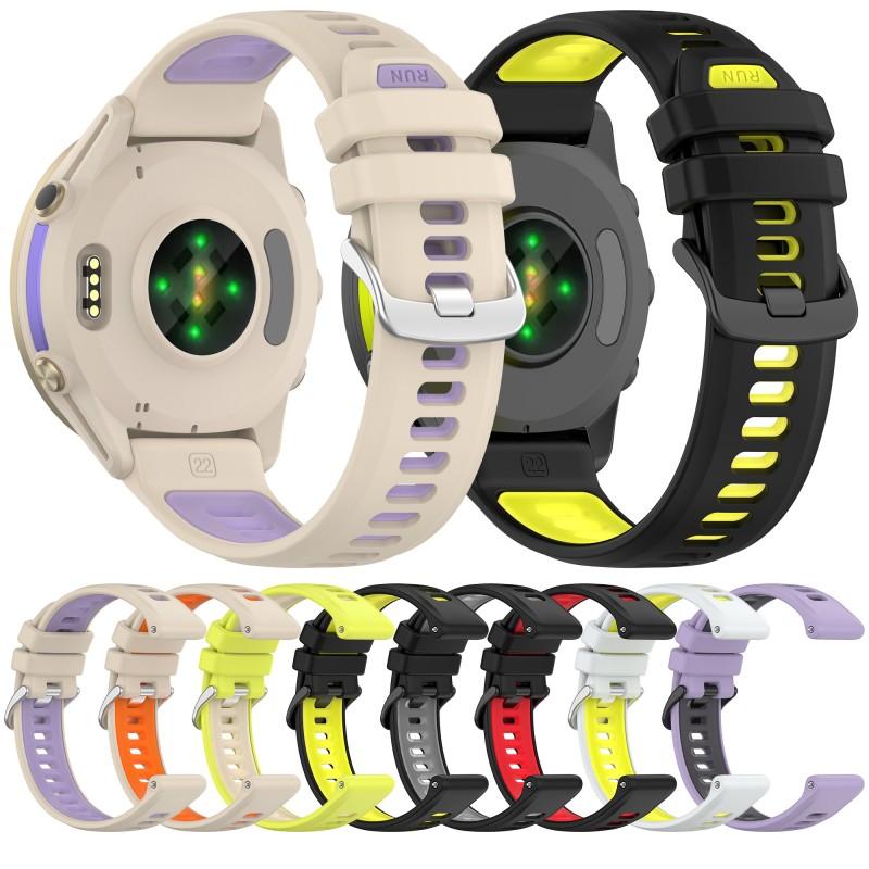 2 色のシリコンストラップ 22 ミリメートルガーミンフォア - Silicone Watch Band 22Mm のレビューと価格