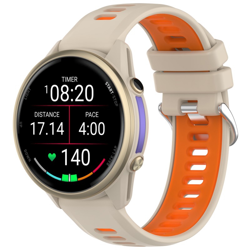 2 色のシリコンストラップ 22 ミリメートルガーミンフォア - Silicone Watch Band 22Mm のレビューと価格