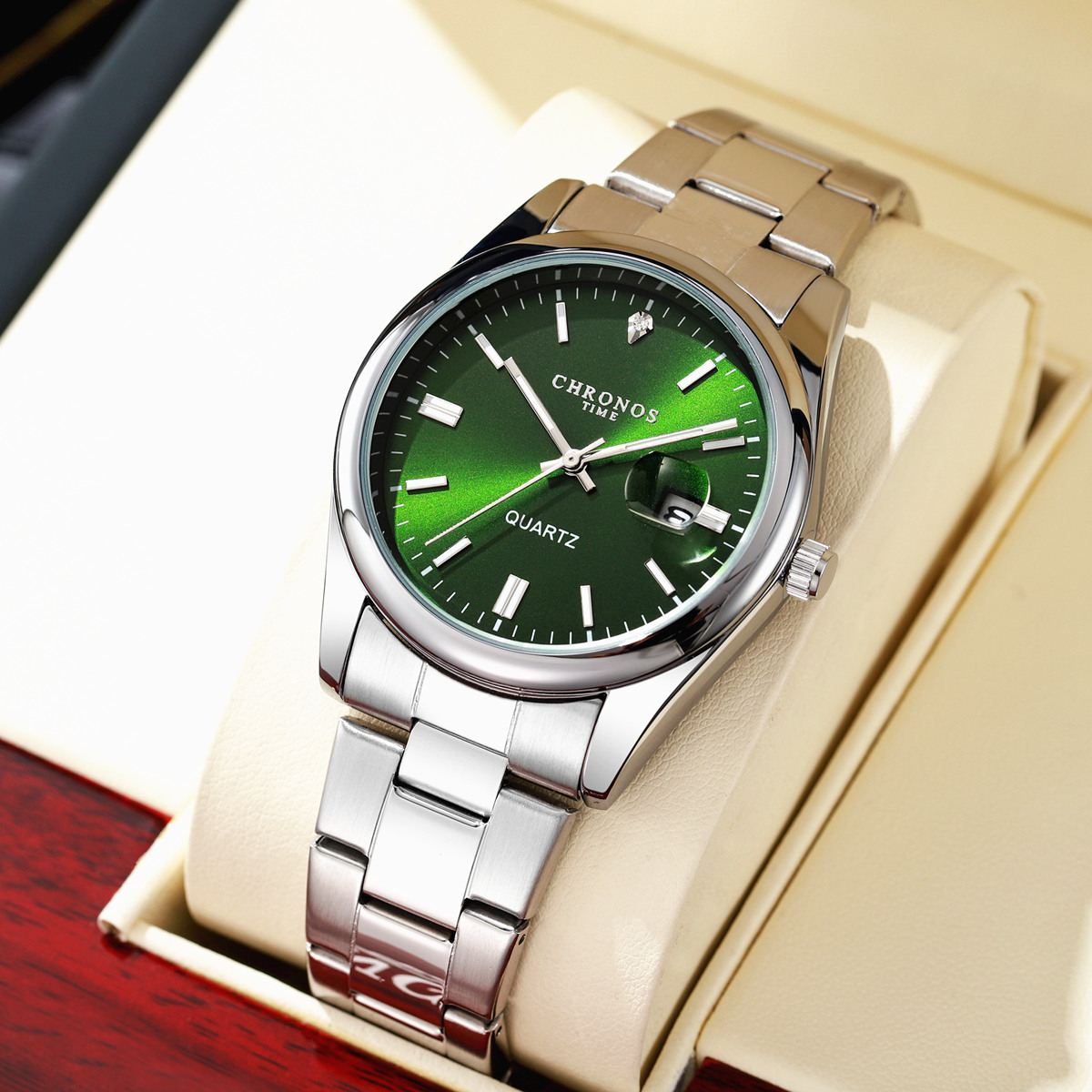 クロノストップブランドの高級男腕時計防水発光日付メンズ腕時計 - Patek Philippe Watch Nautilus のレビューと価格