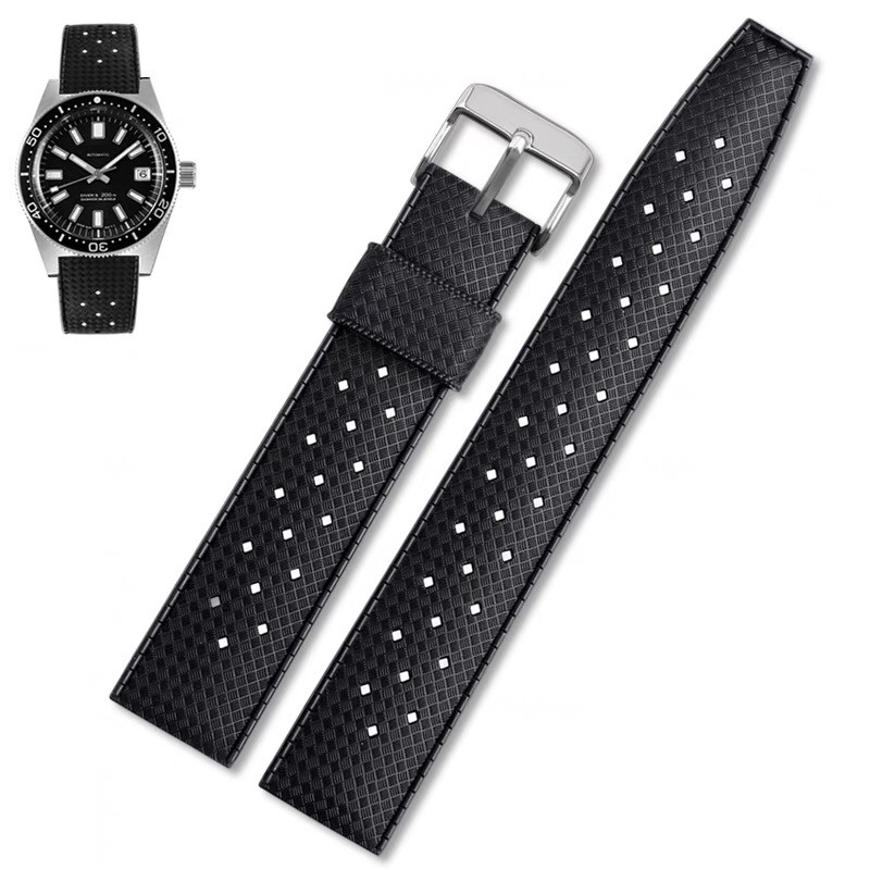 20 ミリメートル 22 ミリメートル熱帯ラバーバンドセイコ - Suede Strap Watch のレビューと価格