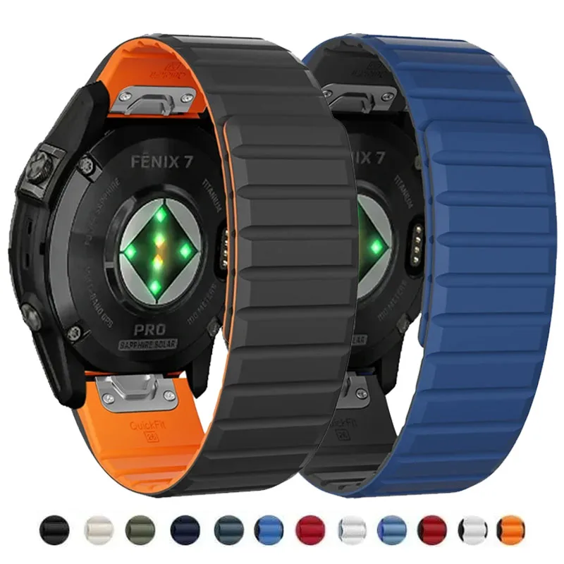 Garmin Fenix用シリコンウォッチバンド、磁気ループ - Silicone Watch Band 22Mm のレビューと価格